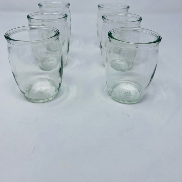 Set of 6 Mini Rounded Glass Jars - Picture 1 of 5